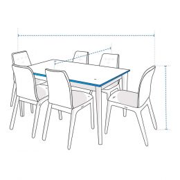 Square/Rectangle Dining Setting with Chairs Covers