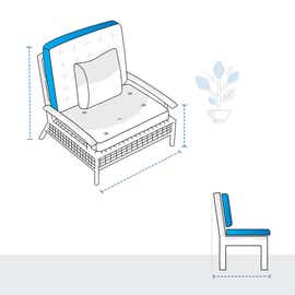 product photo of Wicker Lounge Chair Custom Covers