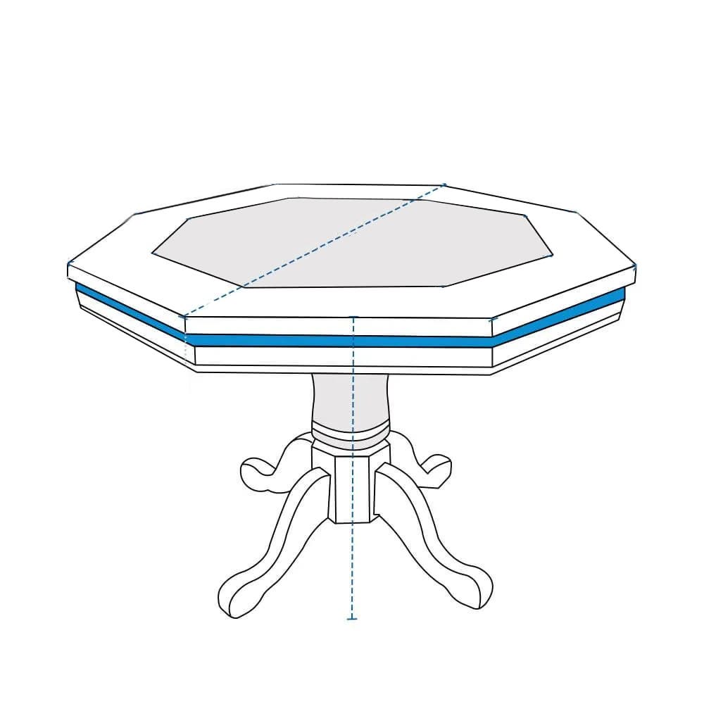 Custom Poker Table Cover - Octagonal