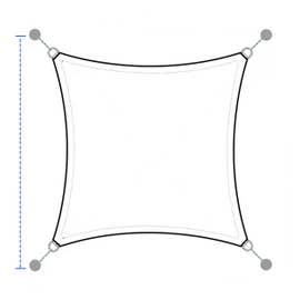 product photo of Waterproof Sun Shade Sail - Square