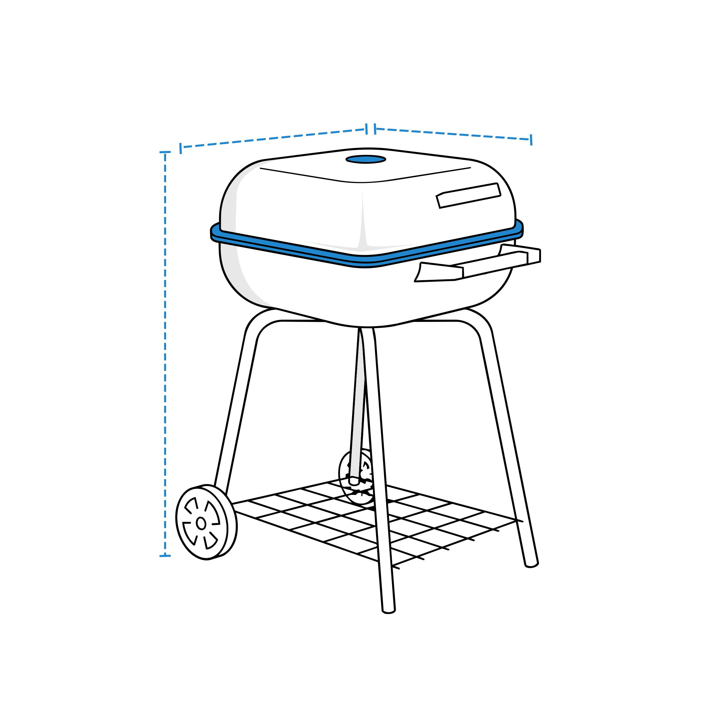 Custom Square / Rectangular Kettle Cover - Product image