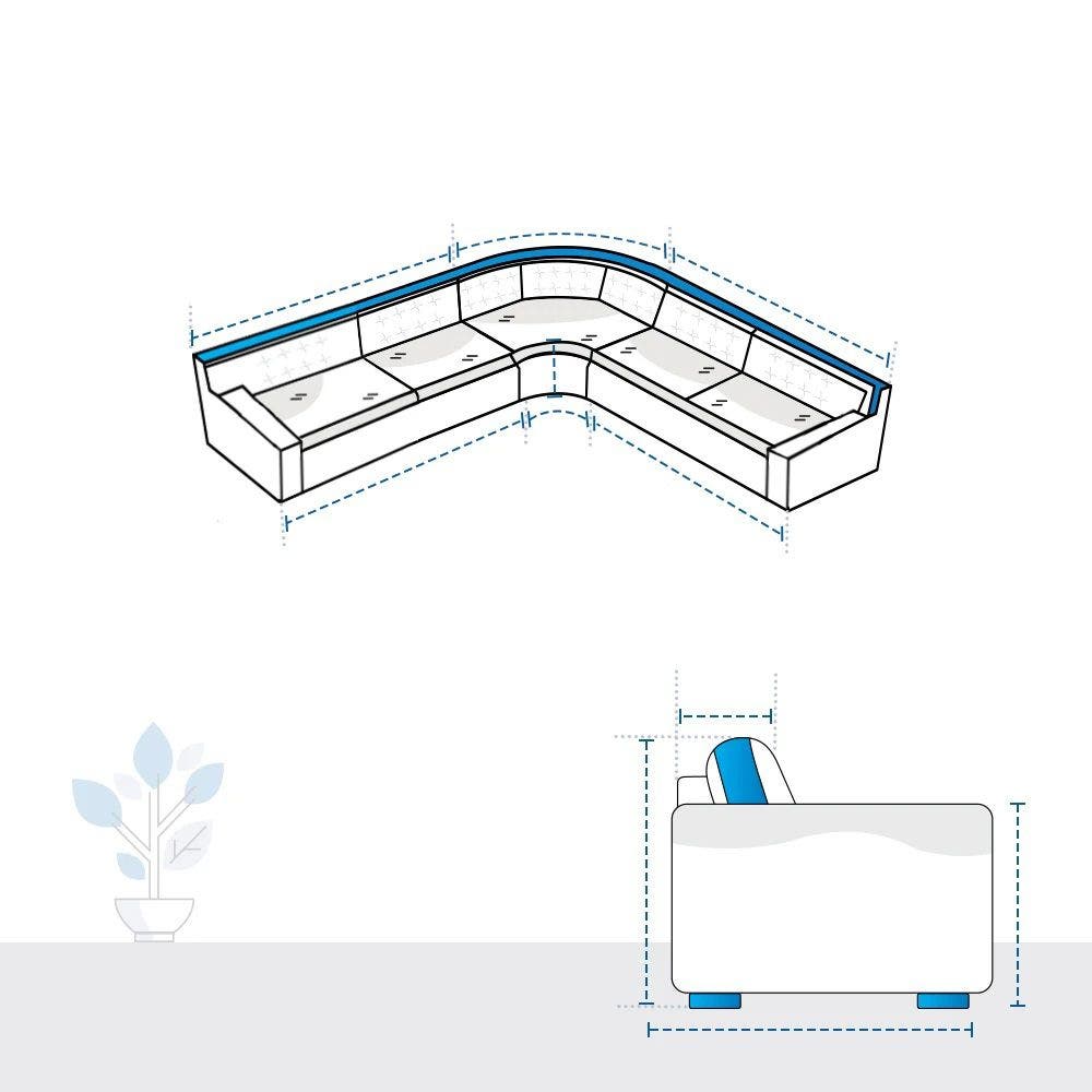 Buy L Shape Curved Sofa Covers at Best Prices Covers & All AU