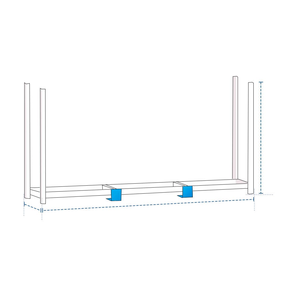 Extra Large Rectangle Firewood Rack Cover