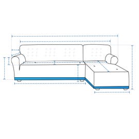 product photo of Custom L Shape Sofa Slipcover