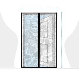 product photo of Clear Vinyl Magnetic Curtain