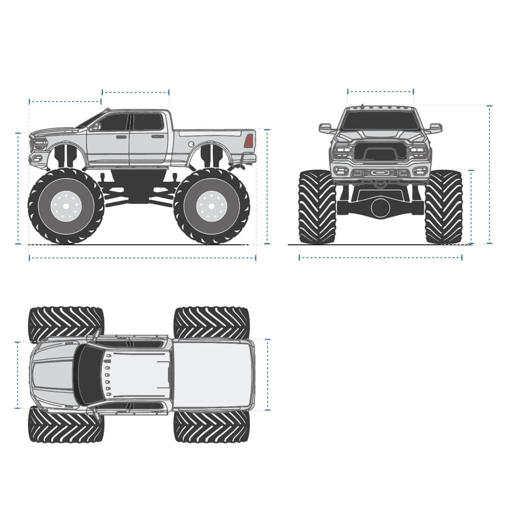 Custom Fit Monster Truck Cover