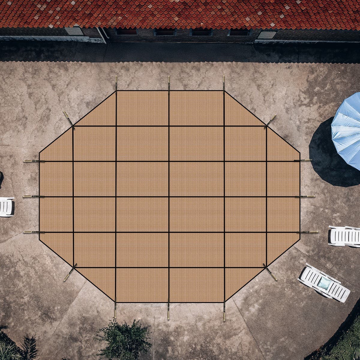 Octagonal Pool View Octagon Pool Covers - No Steps | Covers & All AU