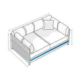 product photo of Two-Seater Outdoor Lounge Daybed Custom Covers