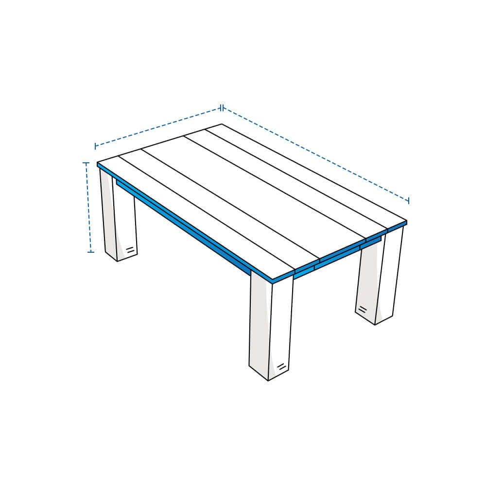 product photo of Custom Rectangle Table Cover - Design 1