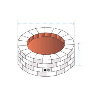 Round Stone Fire Pit Custom Covers