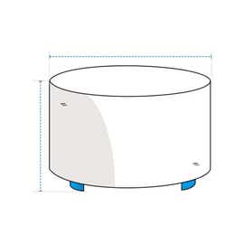 product photo of Custom Round Ottoman Covers