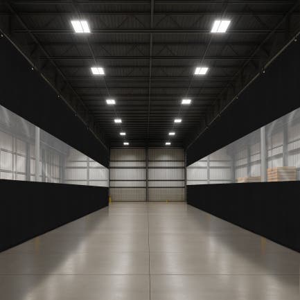 Curtain with Clear Vinyl Panel