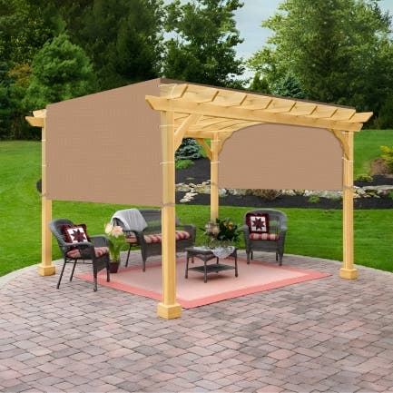 Custom Pergola Shade Cover Extended