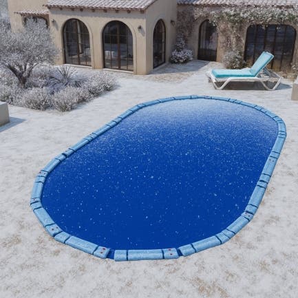 Oval Winter Pool Cover
