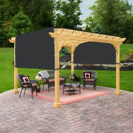 Waterproof Custom Pergola Shade Cover Extended