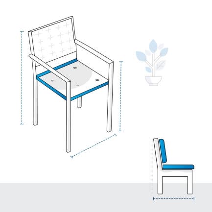 Stackable Outdoor Armchair Custom Covers