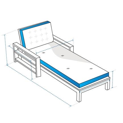 Modern Tufted Chaise Lounge Custom Covers