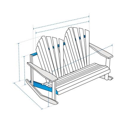 Double Adirondack Chair Custom Covers