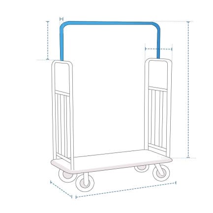 Standard Luggage Cart Custom Covers