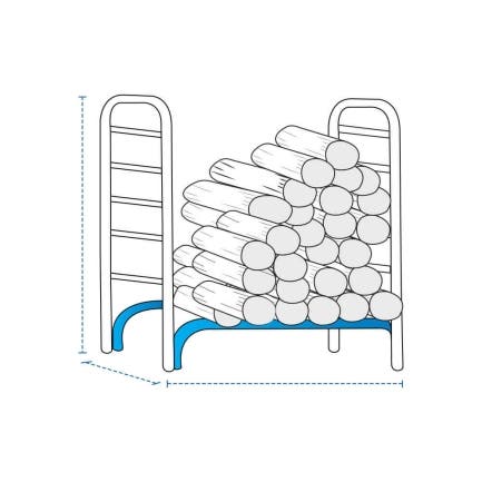 Compact Firewood Rack Custom Covers