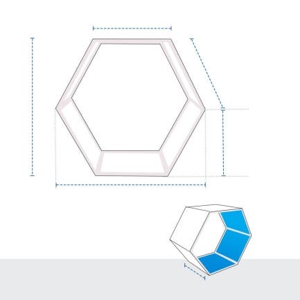 Hexagonal Firewood Rack Cover