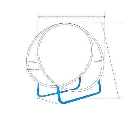Log Hoop Firewood Rack Cover
