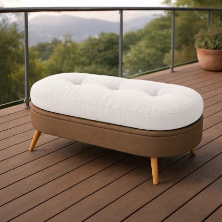 Oval Tufted Cushion