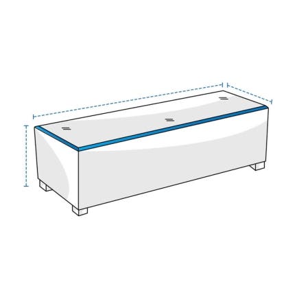 Custom Rectangle Ottoman Covers