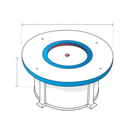 Multi-Layer Circular Fire Pit Custom Covers