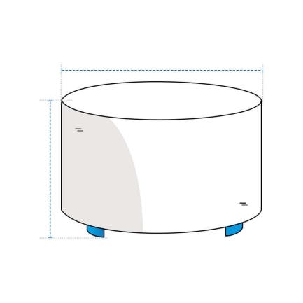 Custom Round Ottoman Covers