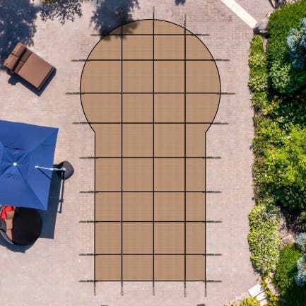 Keyhole Pool Covers - No Steps