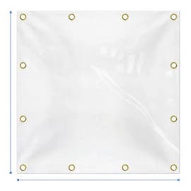 product photo of Fire Retardant Clear Vinyl Tarp