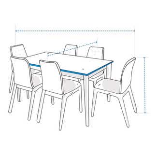Custom Square/Rectangle Dining Setting with Chairs Covers