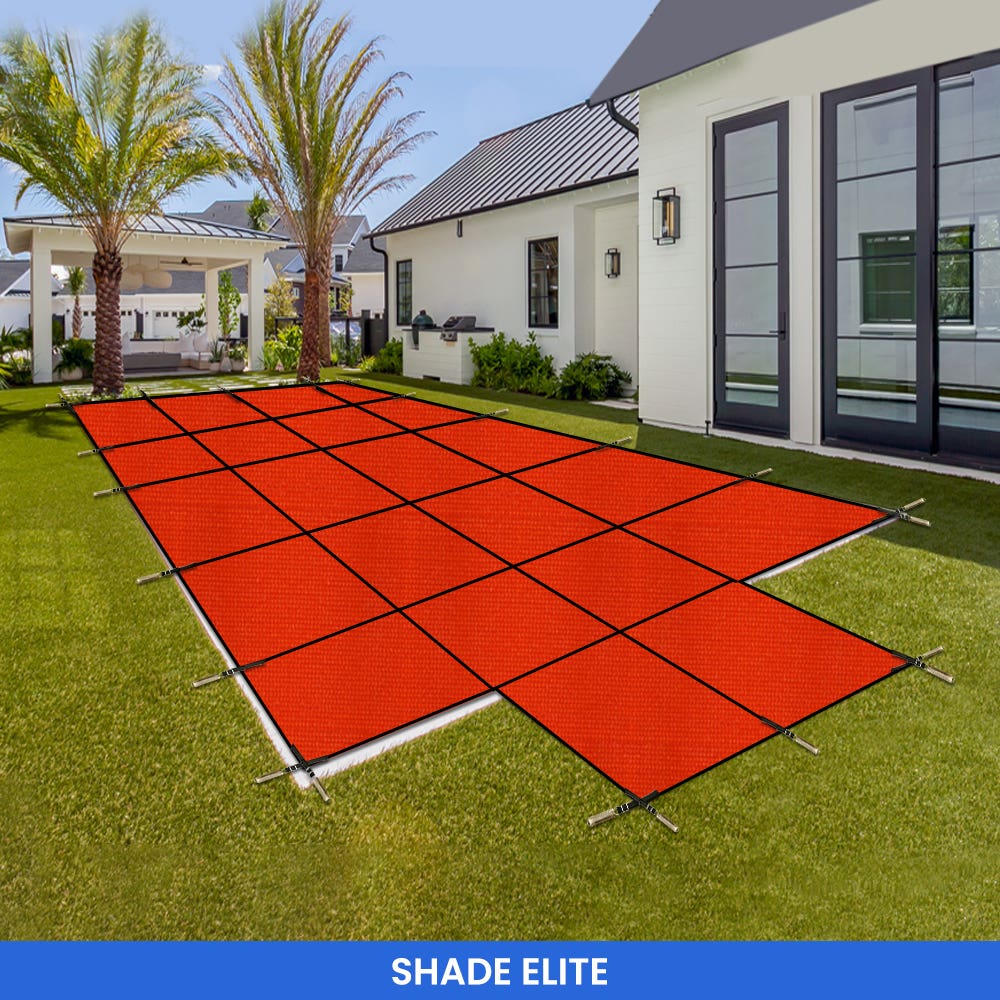 Rectangular Pool Cover - Center Steps : Order Now @ 20% Discount ...