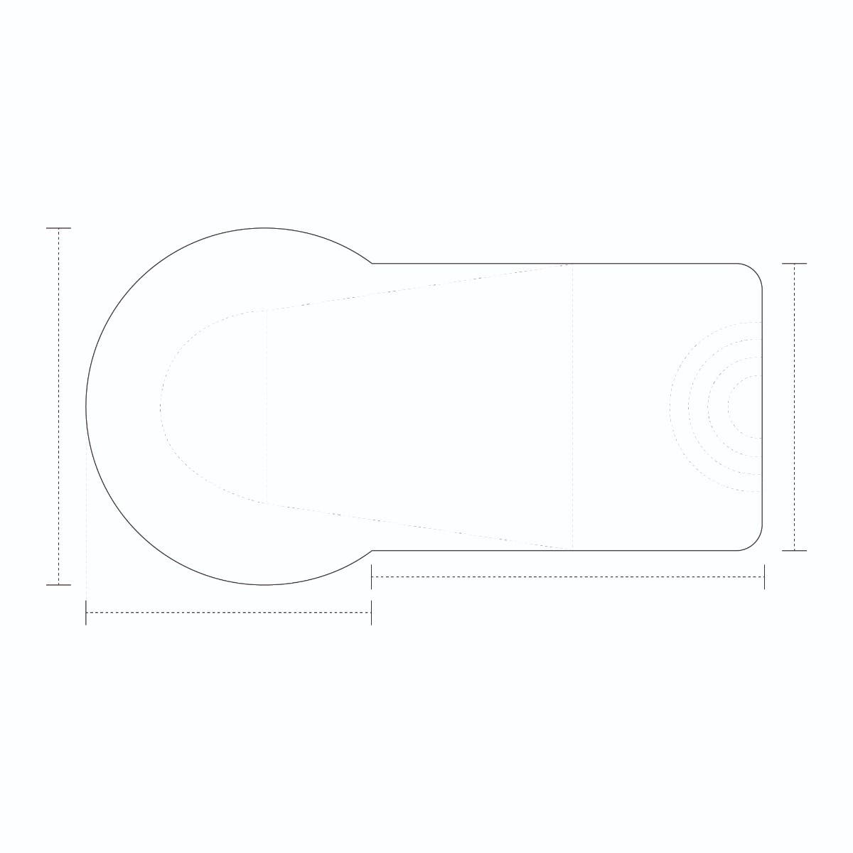 Keyhole Pool Covers - No Steps