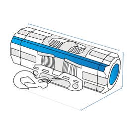 product photo of Custom WARN Axon Winch Cover